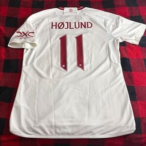 Manchester United #11 Rasmus Højlund 2023-24 Adidas Away Premier League Jersey